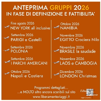 GRUPPI 2026 IN FASE DI DEFINIZIONE 